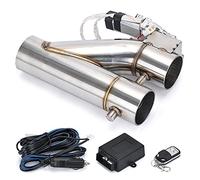 Silenziatori Valvola Doppia Con Telecomando Wireless Valvola Di Intercettazione Tubo Di Scarico Elettrica Kit Marmitta Tubo Di Scarico Universale 2" 2,25" 2,5" 3". Terminali Scarico