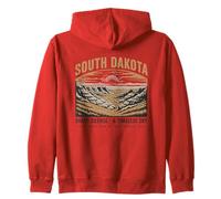 Silenzio e Cielo Senza Tempo del South Dakota Felpa con Cappuccio