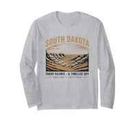 Silenzio e Cielo Senza Tempo del South Dakota Maglia a Manica
