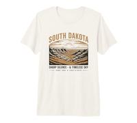 Silenzio e Cielo Senza Tempo del South Dakota Maglietta Premium