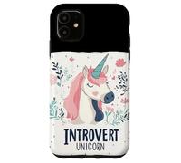 Silenzio magico con questo costume da unicorno introverso Custodia per iPhone 11