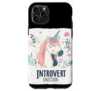 Silenzio magico con questo costume da unicorno introverso Custodia per iPhone 11 Pro