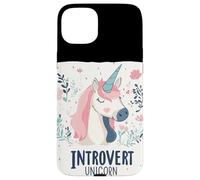 Silenzio magico con questo costume da unicorno introverso Custodia per iPhone 15 Plus