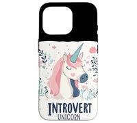 Silenzio magico con questo costume da unicorno introverso Custodia per iPhone 16 Pro