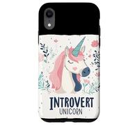 Silenzio magico con questo costume da unicorno introverso Custodia per iPhone XR