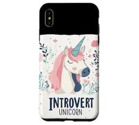 Silenzio magico con questo costume da unicorno introverso Custodia per iPhone XS Max