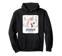 Silenzio magico con questo costume da unicorno introverso Felpa con Cappuccio