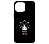 Silenzio meditativo: Yoga Lotus Design Custodia per iPhone 16 Pro Max