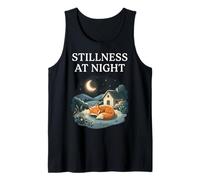 Silenzio Notturno Sleeping Fox Cozy Moon Calm Cottagecore Canotta