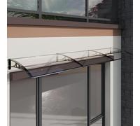 Silenziosa Tendalino Per Patio, Tettoia In Policarbonato, Protezione Dai Raggi UV, Pioggia, Neve, Luce Solare, Per Balcone, Garage E Giardino(Clear,100 * 160cm/39 * 63in)
