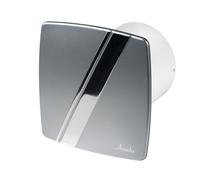 Silenzioso Bagno Estrattore Ventola 100mm Con Argento Cromato Pannello Frontale