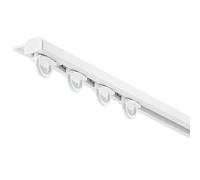 Silenzioso binario da soffitto con divisorio regolabile Ra da 130 cm, sistema di apertura interna bianco per un funzionamento regolare e una gestione versatile dello spazio