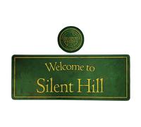 Silenzioso Collina Insegna Welcome XL Scrivania Pad e Coaster Set