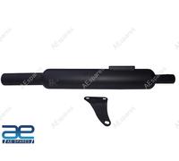 Silenzioso Corto Nero Per Royal Enfield Nuovo Classic Reborn 350 @UK
