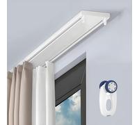 Silenzioso Doublerow Montaggio a soffitto in lega di alluminio k System Slider per camera da letto ospedaliera Kitchen5m (16 piedi) Bianco liscio scorrevole SpaceSing soluzione