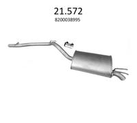 Silenzioso Finale Scarico Posteriore Per Renault Twingo 1,2 16V C06