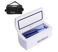 Silenzioso Frigorifero per Insulina Portatile Refrigeratore di Medicina con Display A LED Mini Scatole Fredde Piccolo Diabetic Frigorifero 207x95x102mm (Size : Single Battery)
