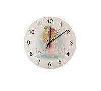 Silenzioso orologio da parete 30,5 cm senza ticchettio Carina piccola ballerina che balla felicemente orologio a batteria creativo alla moda decorazioni per la casa per cucina ufficio scuola soggiorn