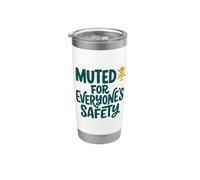 Silenzioso per tutti Sicurezza Comunità Tranquillo Rivoluzione prima Bicchiere termico in acciaio inox doppia parete