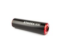 Silenzioso Stage6 50-80cc Montaggio Sinistro, Nero / Rosso