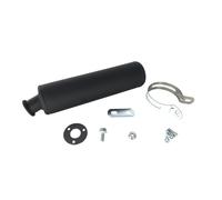 Silenzioso TECNIUM Acciaio Nero Derbi / Gilera/Aprilia per Moto