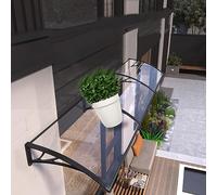 Silenzioso trasparente porta anteriore patio Sun Shetter, porta d'ingresso baldacchino tenda riparo, tenda finestra, balcone finestra pioggia Shelter Cover,UV pioggia neve protezione portico tenda ()