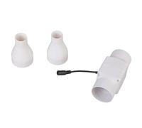 Silenzioso ventilatore rotondo da 58 dB 12 V 18 W con livelli di rumore di 58 dB per scarpe, armadio, bagno, cucina, flussi d'aria fluidi in PVC impermeabile
