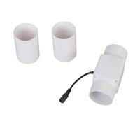 Silenzioso ventilatore rotondo da 58 dB 12 V 18 W con livelli di rumore di 58 dB per scarpe, armadio, bagno, cucina, flussi d'aria fluidi in PVC impermeabile