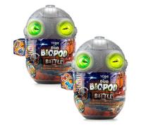 Silervlit - YCOO - Biopod battle Duo Pack - Creatura dinosauro elettronica da costruire - Effetti sonori e luminosi a LED - 4 creature da collezionare - Batterie LR44 incluse