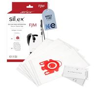 Silex Confezione da 4 sacchetti aspirapolvere compatibili con aspirapolvere Miele FJM Serie S2 S3 S4 S5 S6 S7, Complete C1, Compact C1/C2 | 5 strati, 2 filtri inclusi