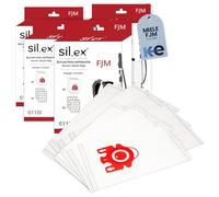 Silex - Confezione da 4 scatole per sacchetti aspirapolvere compatibili con Miele FJM serie S2 S3 S4 S5 S6 S7, Complete C1, Compact C1/C, sistema multistrato, 16 sacchetti e 8 filtri inclusi