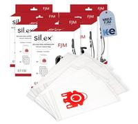 Silex - Confezione da 5 scatole per sacchetti aspirapolvere compatibili con Miele FJM serie S2 S3 S4 S5 S6 S7, Complete C1, Compact C1/C, sistema multistrato, 20 sacchetti e 10 filtri inclusi