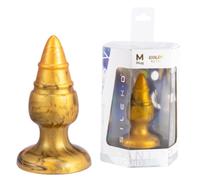 Silexd Goldy - Plug Anale in Silicone Termoreattivo Dorato 9,2 Cm