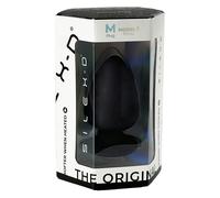 SilexD Premium Silicone Plug S/M/L Dual Density Thermo Reactive Anal Plug, Black