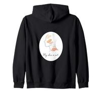 Silhouette Artistica della vitiligine My Skin Is Art Felpa con Cappuccio