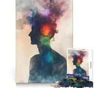 Silhouette con rose Chakra Puzzle da 1000 pezzi per adolescenti Puzzle Giocattolo antistress Taglio netto Lista dei desideri di Babbo Natale 50x75cm