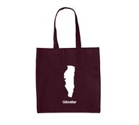 Silhouette Dei Paesi Gibraltar - Borsa In Tela - Stretto Di Spagna