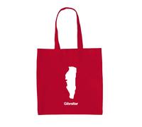 Silhouette Dei Paesi Gibraltar - Borsa In Tela - Stretto Di Spagna