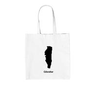 Silhouette Dei Paesi Gibraltar - Borsa In Tela - Stretto Di Spagna