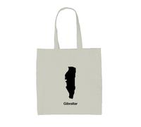 Silhouette Dei Paesi Gibraltar - Borsa In Tela - Stretto Di Spagna