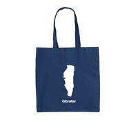 Silhouette Dei Paesi Gibraltar - Borsa In Tela - Stretto Di Spagna