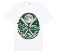 Silhouette del Bombardiere Lancaster nel Cielo Notturno della seconda Guerra Mondiale Comfort Colors Adult Heavyweight T-Shirt