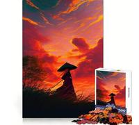Silhouette del guerriero - Puzzle da 1000 pezzi per adulti - Gioco di logica intelligente - Tempo libero a casa - Taglio preciso - Regalo sincero 50x75cm