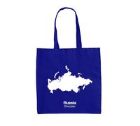 Silhouette Del Paese Russia - Borsa In Tela - Mosca San Pietroburgo Russa