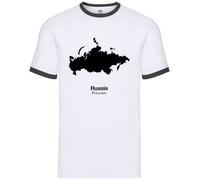 Silhouette Del Paese Russia - Ringer Da Uomo - Mosca San Pietroburgo Russo