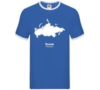 Silhouette Del Paese Russia - Ringer Da Uomo - Mosca San Pietroburgo Russo