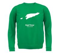 Silhouette Del Paese Timor Est - Felpa Per Bambini - Viaggio A Dili, Timor-Leste