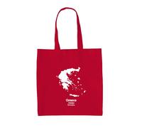 Silhouette Della Grecia - Borsa In Tela - Viaggio In Città Greca Atene