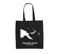 Silhouette Della Papua Nuova Guinea - Borsa In Tela - Viaggio In Paese Città