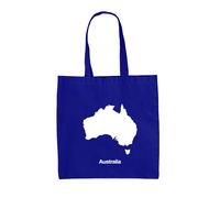Silhouette Dell'Australia - Borsa Tote In Tela - Bandiera Del Paese Australiano